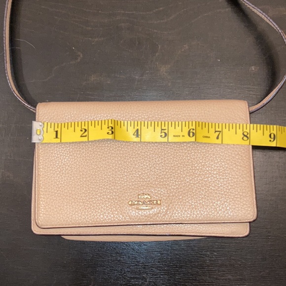 Coach vintage Anna fold over convertible crossbody in beige GVU some small stain - Picture 14 of 15